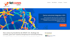 Desktop Screenshot of netcomm.com.ar